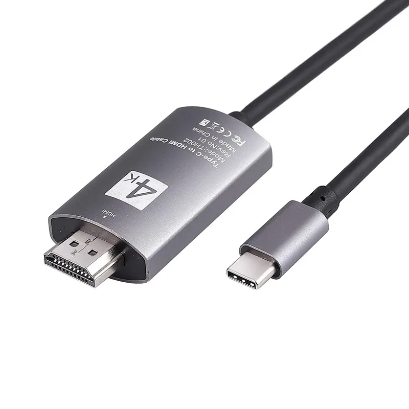 Кабель Переходник USB C на HDMI кабель 4K Тип Thunderbolt3 конвертер для MacBook Huawei Mate 30 адаптер