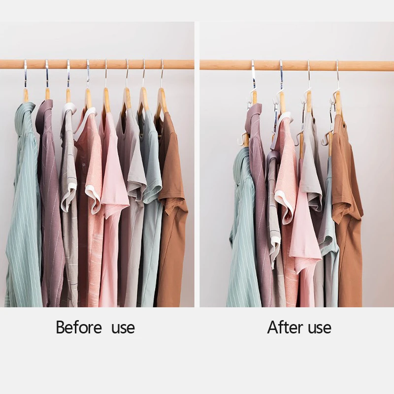 

6Pcs Connect Hooks for Hanger Wardrobe Closet Connect Hooks Rails Storage Organzier Hook Clothes Hanger Linking Hooks