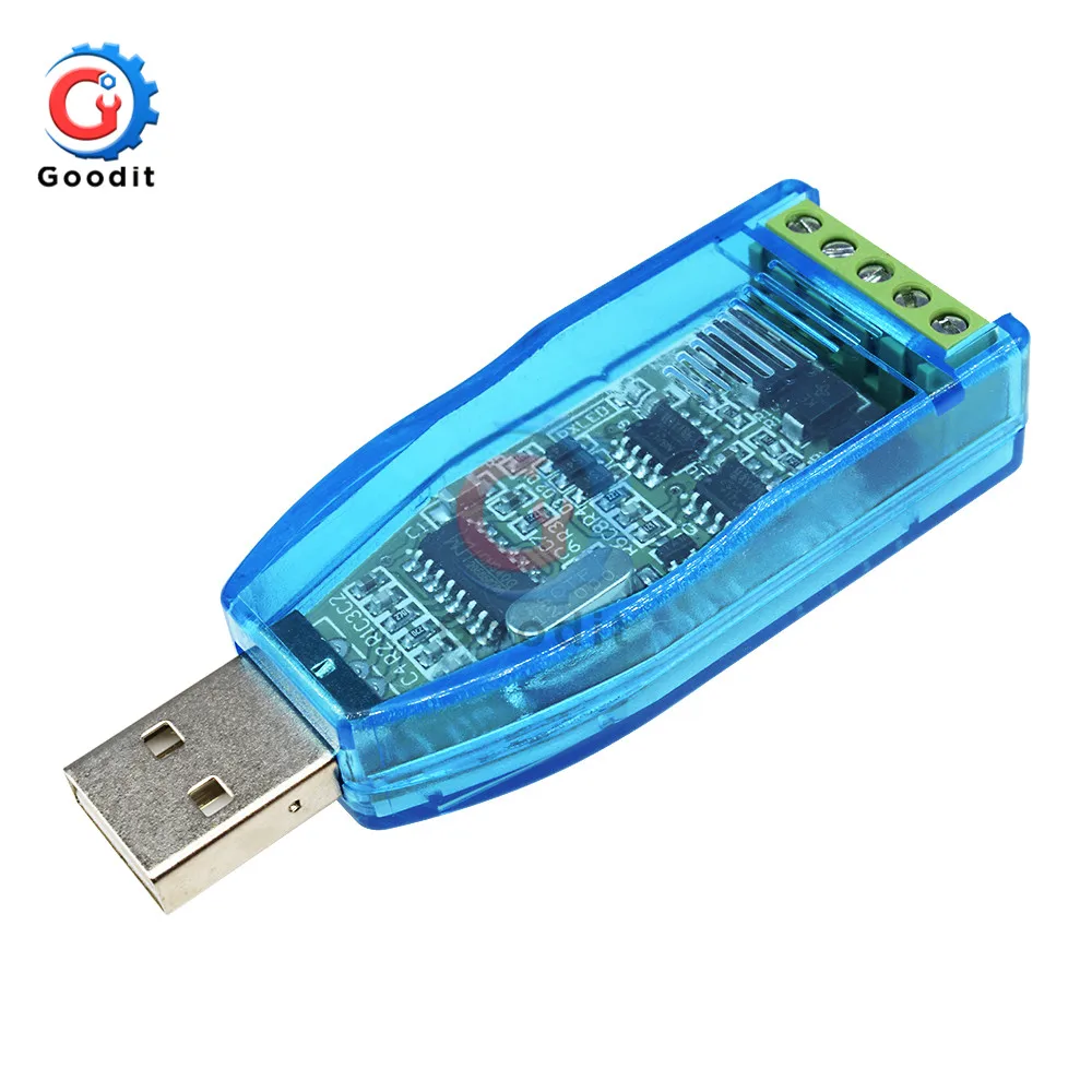 Промышленный преобразователь USB в RS485/422 CH340 RS485 с защитой от обновления |