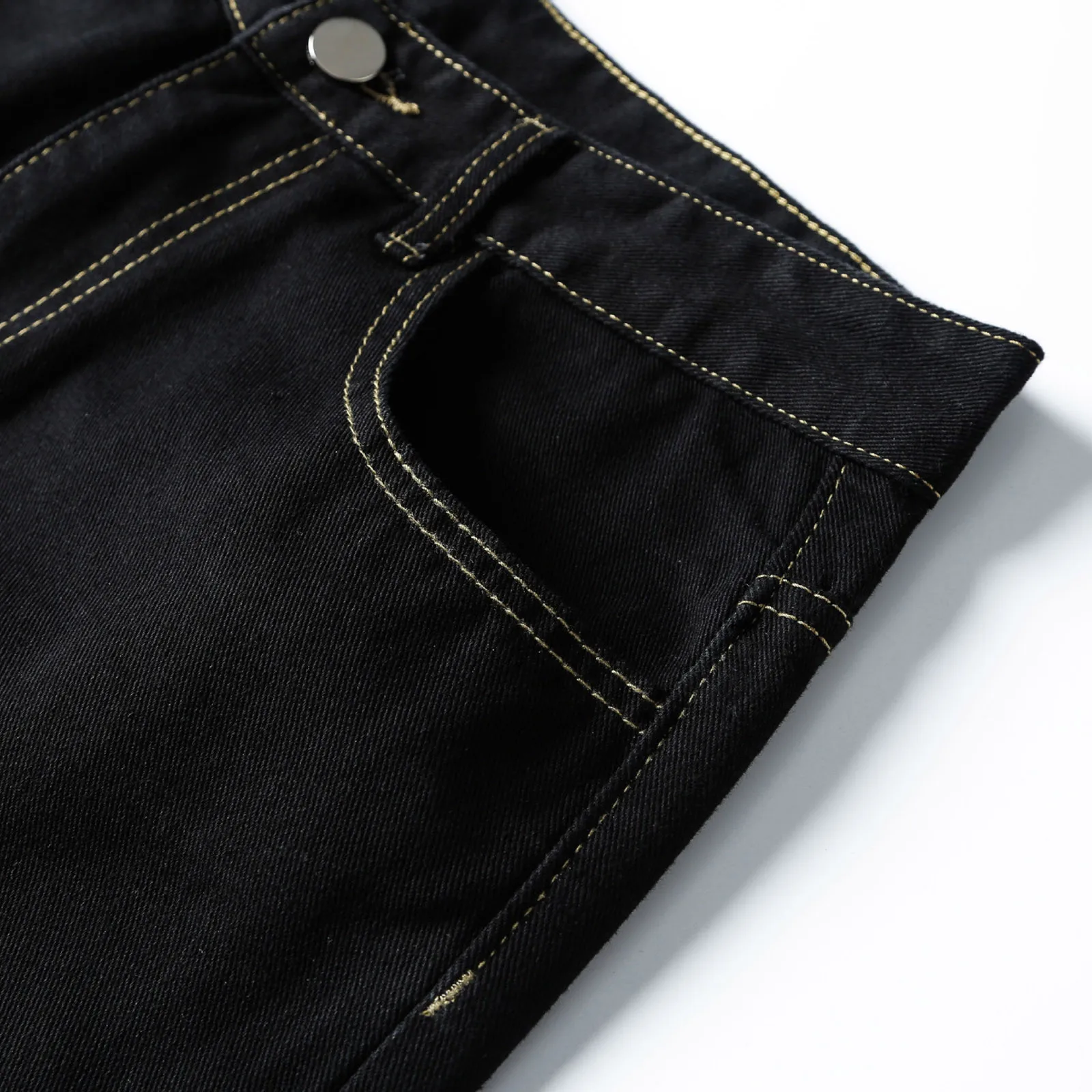 

Men's Sexy Rope Print Jeans Pants Casual Summer Autumn Male Pocket Straight Trousers Biker Outwears Harajuku Jeans