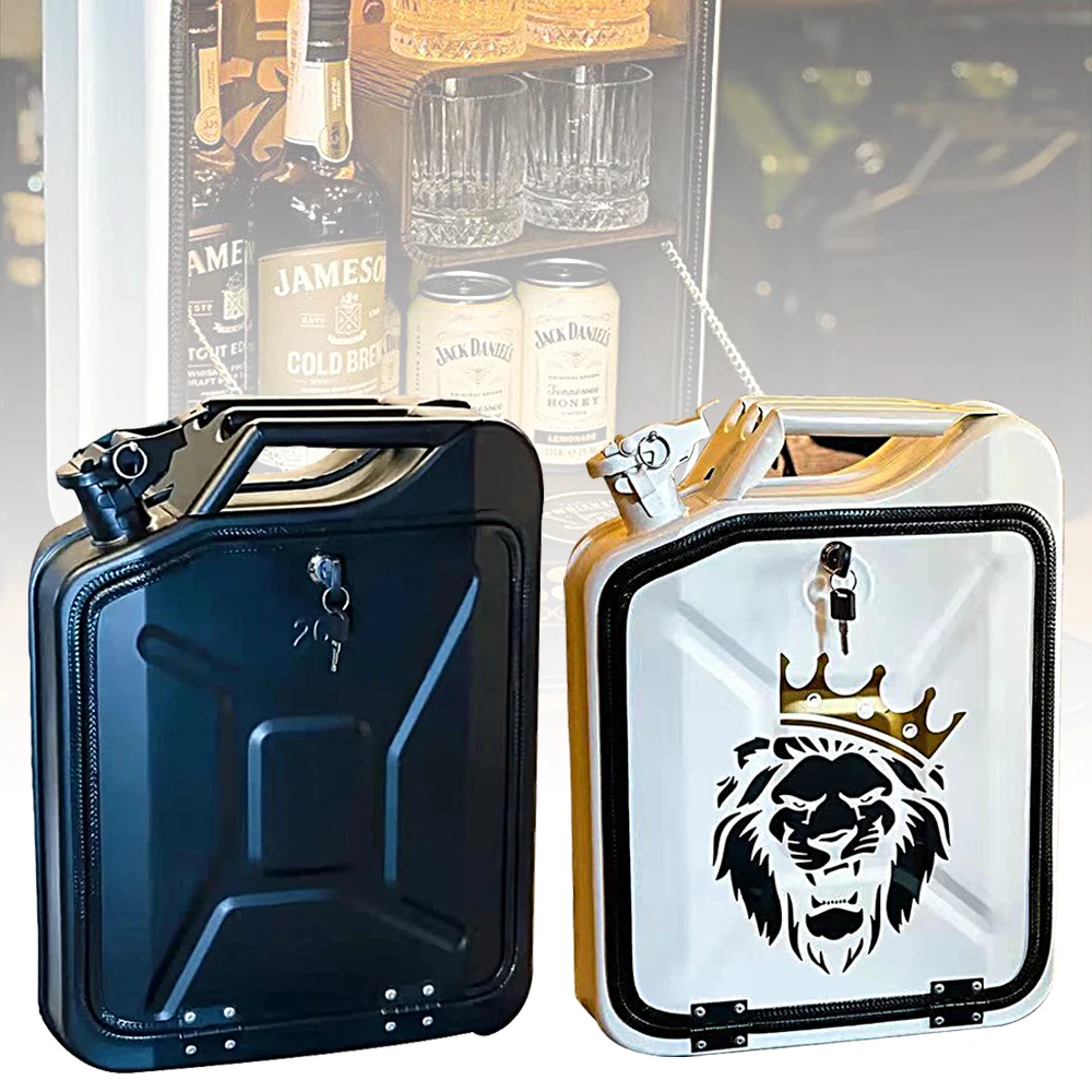 

New Jerry Can Canister Mobile Bar Cabinet My Cave My Rules Mini Bar Whiskey Jerry Can Mini Bar For Husband For Men's Gift