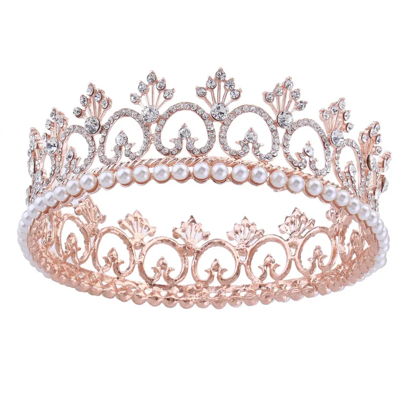 Корона головная повязка прозрачный кристалл павлин короны невесты стразы тиара