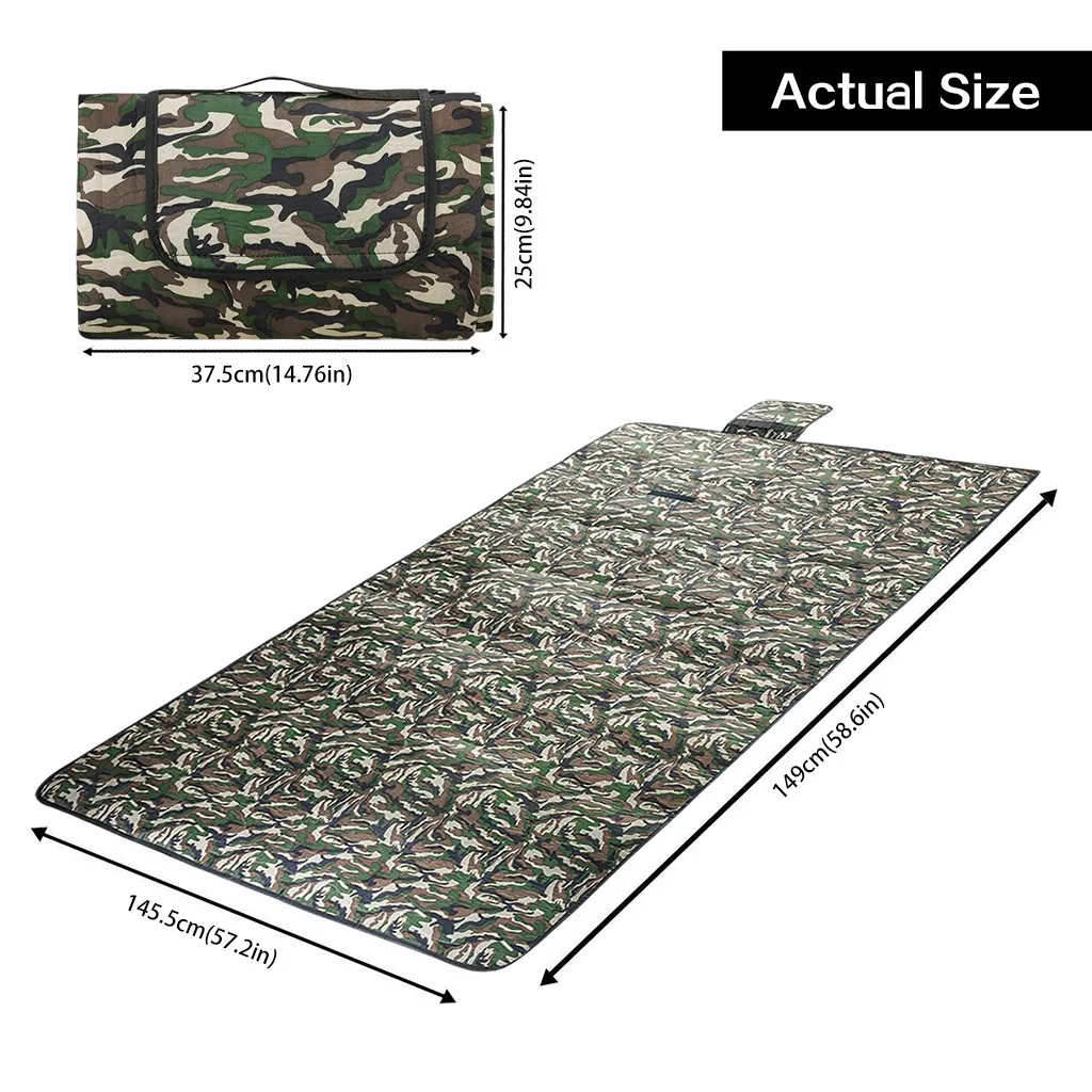 Складной Водонепроницаемый Пляжный коврик изящная изоляция устойчивый к песку