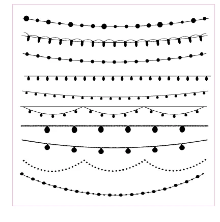 Виды светильник строка прозрачный Штамп для DIY Скрапбукинг/карты/Дети Рождество