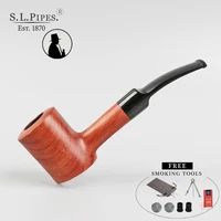 ru smoking pipe wooden pipes tobacco pipe handmade by rosewood hammer desktop type with free 9mm filters free accessories