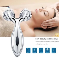 360 rotate y shape message 3d roller massager thin face body shaping relaxation wrinkle remover facial massager tool