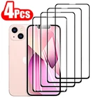 Защитное стекло с полным покрытием для iPhone 13, 12, 11 Pro Max, 4 шт.