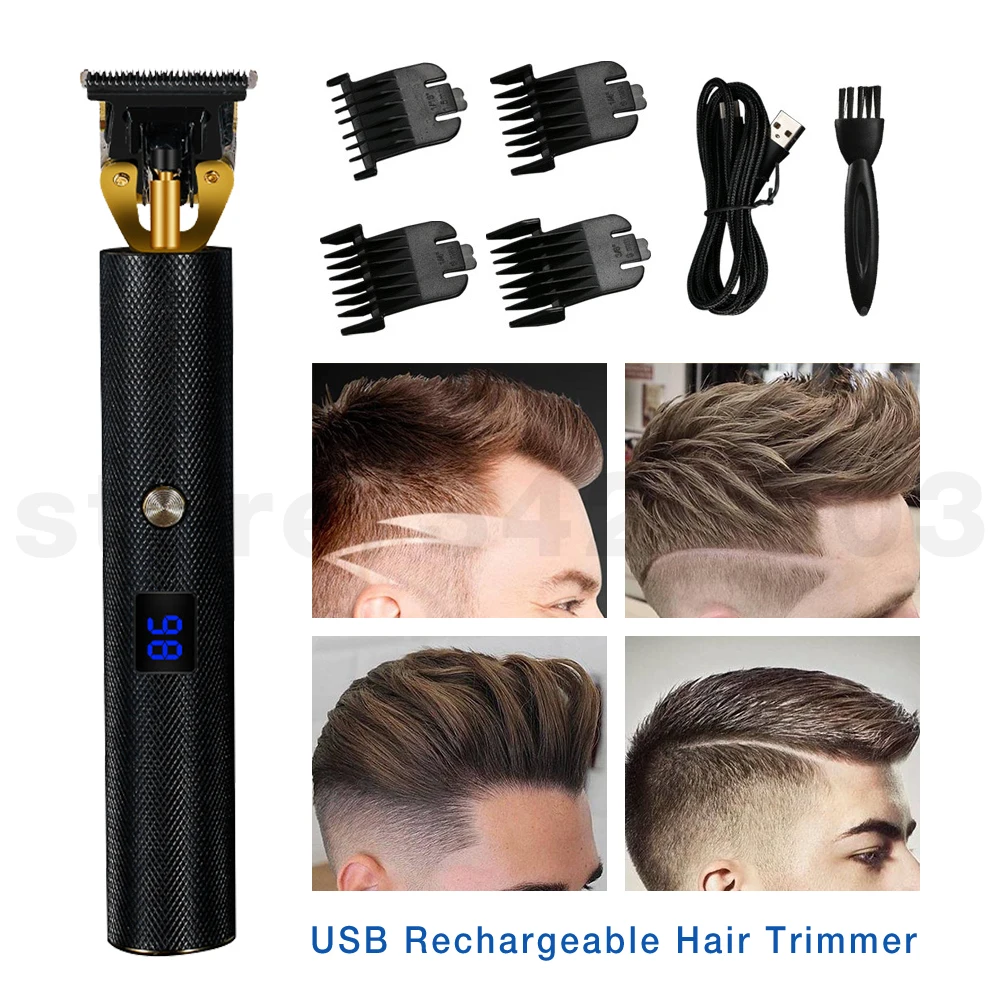 USB перезаряжаемая машинка для стрижки волос электрический триммер с низким