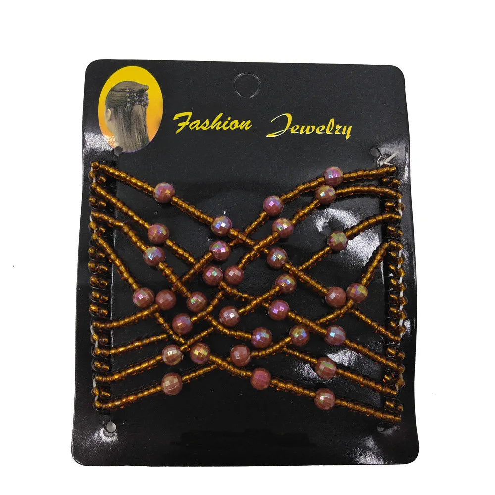 Распродажа женский эластичный головной убор из бисера аксессуары для волос