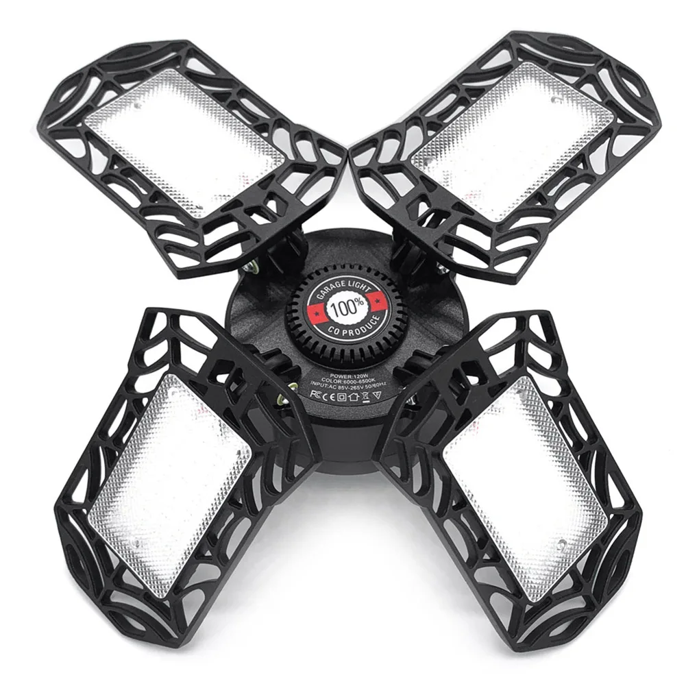 

150W 15000LM Ceiling Lighting Ultra Bright Deformable LED Garage Light Industrial Adjustable Angle Daylight Shop Barn Basement