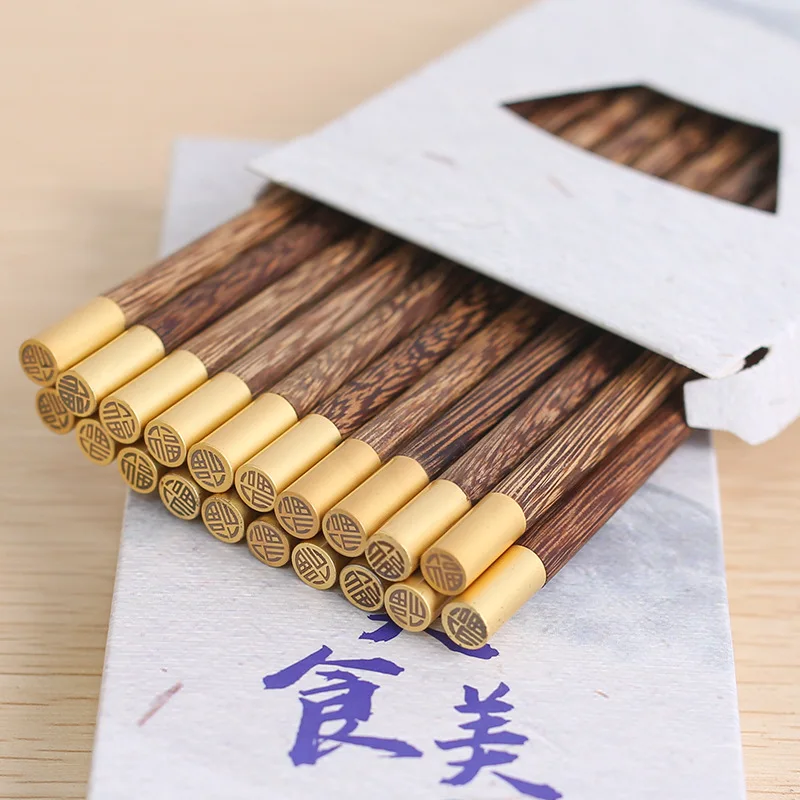 

Public chopsticks Yuanfu Kuaizi set lettering hotel chopsticks one person one chopsticks high-end wax-free chopsticks