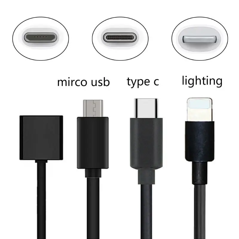 Кабель для быстрой зарядки 15 см с Micro USB/Type C/для iPhone интерфейс JUUL Kit|Кабели| |