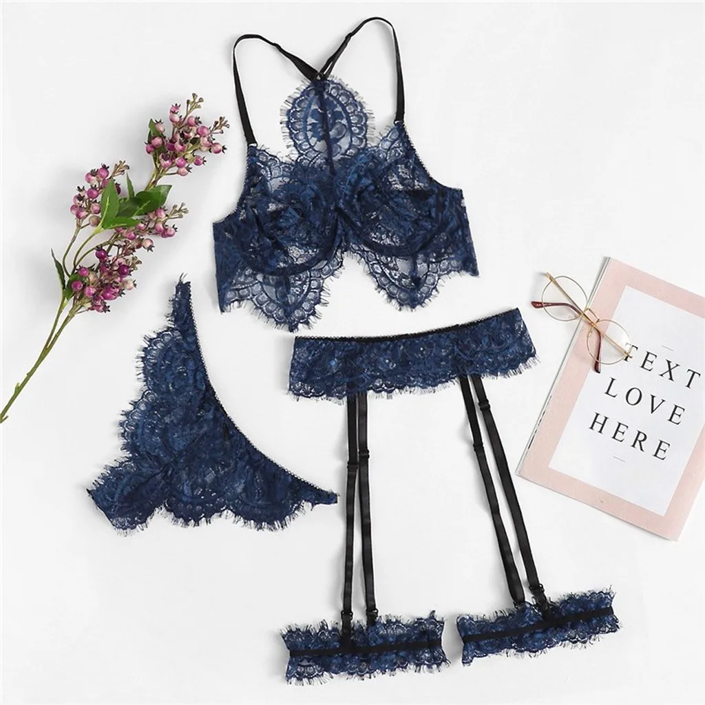 Кружевное сексуальное нижнее белье женская комбинация горячая эротическая