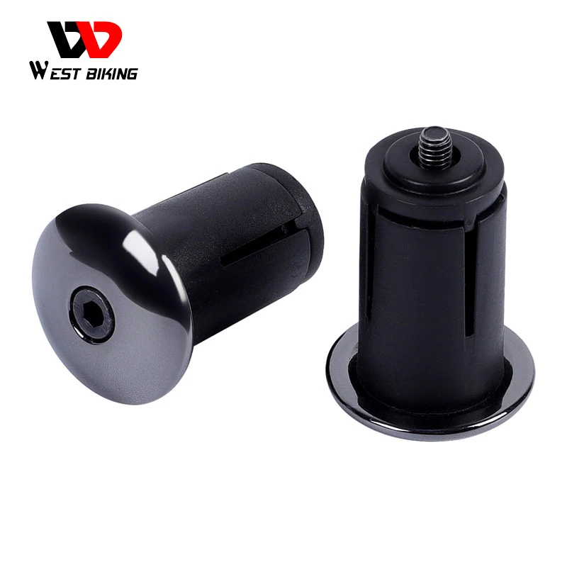 

WEST BIKING Bicycle Handlebar End Plugs Aluminum Alloy Grip Plugs Caps MTB Road Cycling Handlebar Plugs 1 Pair Bike Accessories