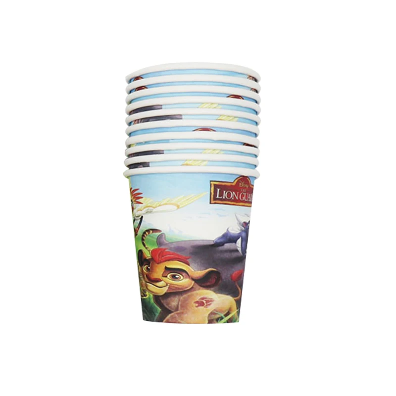 cups Новинка года. Бумажная тарелка с изображением короля льва на день рождения. Подарочная Simba для детского дня рождения - Цвет: cups
