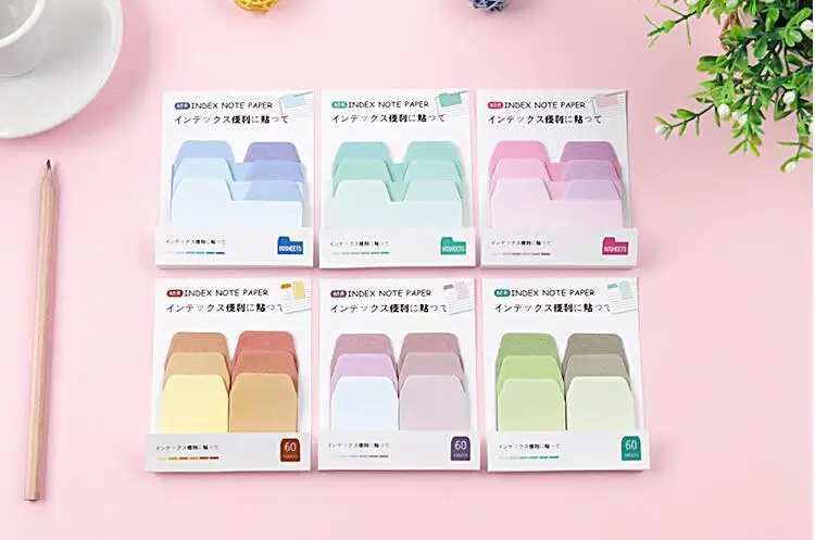 60 листов/партия японские Стикеры для заметок|planner stickers|notes memo padsticky notes |