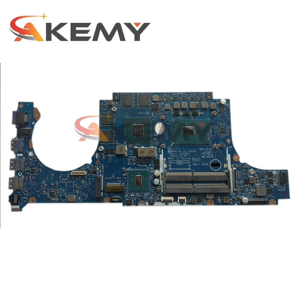 Материнская плата Akemy для ноутбука Dell Inspiron 15 7567 с SR32Q I7-7700HQ GTX1050M 4 Гб Φ 0P84C9 P84C9 |