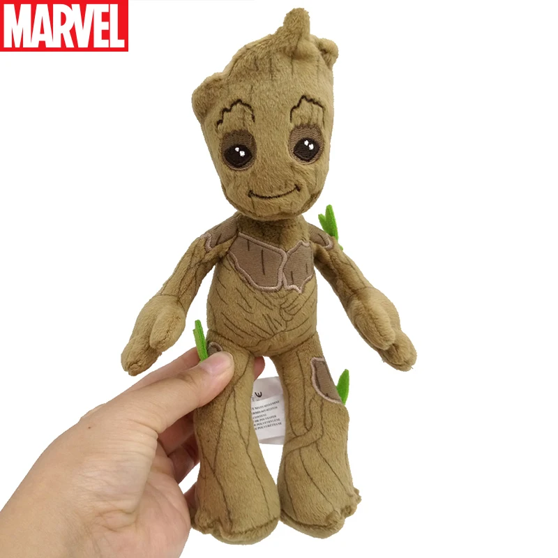 Плюшевые куклы Marvel Грут 22 см игрушки милые Мстители Стражи Галактики мягкие