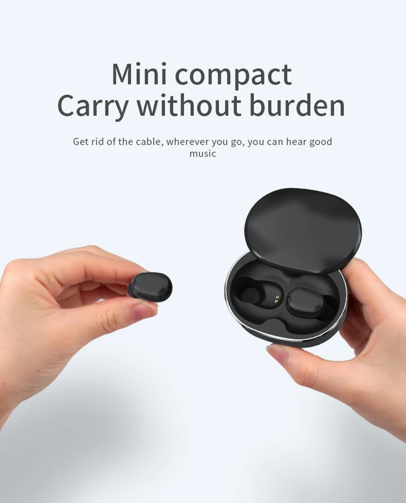 Беспроводная Bluetooth-гарнитура M3 true stereo TWS 5 0 черная технология | Электроника