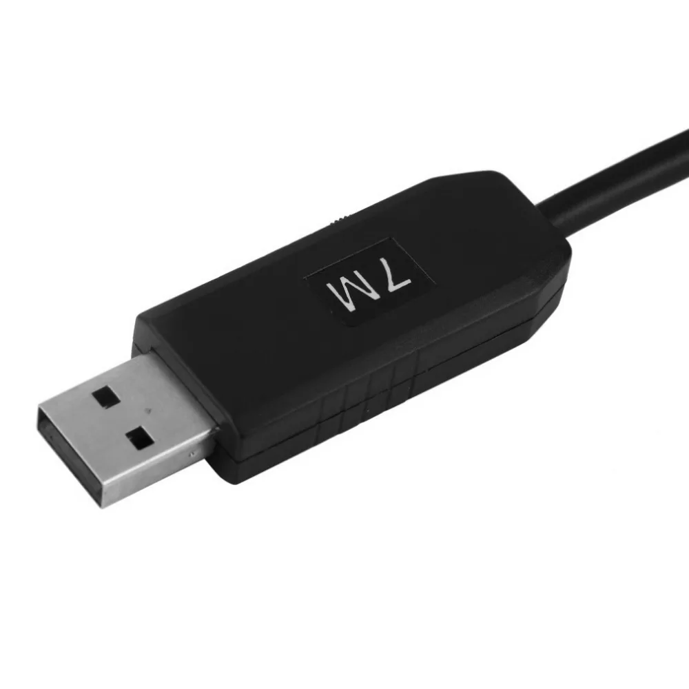 USB эндоскоп объектив 10 мм мини камера 7 м длина Cmos водонепроницаемый IP67 ПК бороскоп инспекционная змея видео камера ночное видение Windows