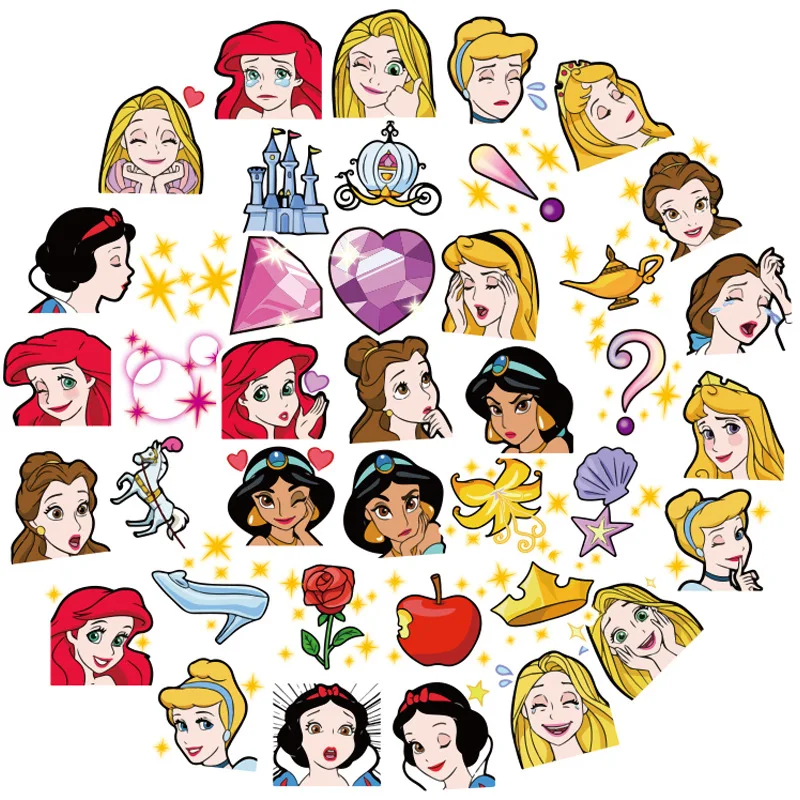 40 диснеевской принцессы вождения наклейки ребенок Канцтовары Мультяшные