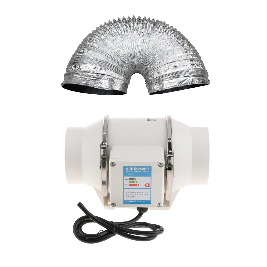 4 Inch 220V Duct Inline Fan with Carbon Filter Hose Ducting Combo for Home Improvement | Автомобили и мотоциклы