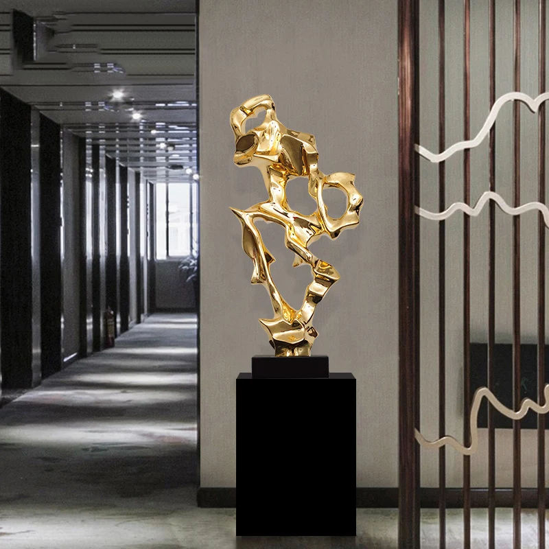 Большой 79 см Taihu камень Форма Современная Абстрактная живопись Скульптура