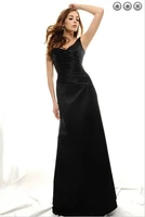 free shipping new fashion celebrity style 2016 plus size brides maid dress vestidos de fiesta formal black long evening dresses