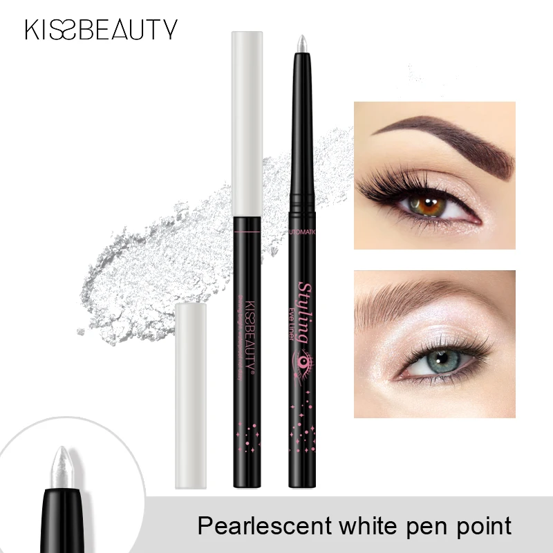 Ручка для теней век Kiss Beauty автоматическая Вращающаяся ручка шелкопряда
