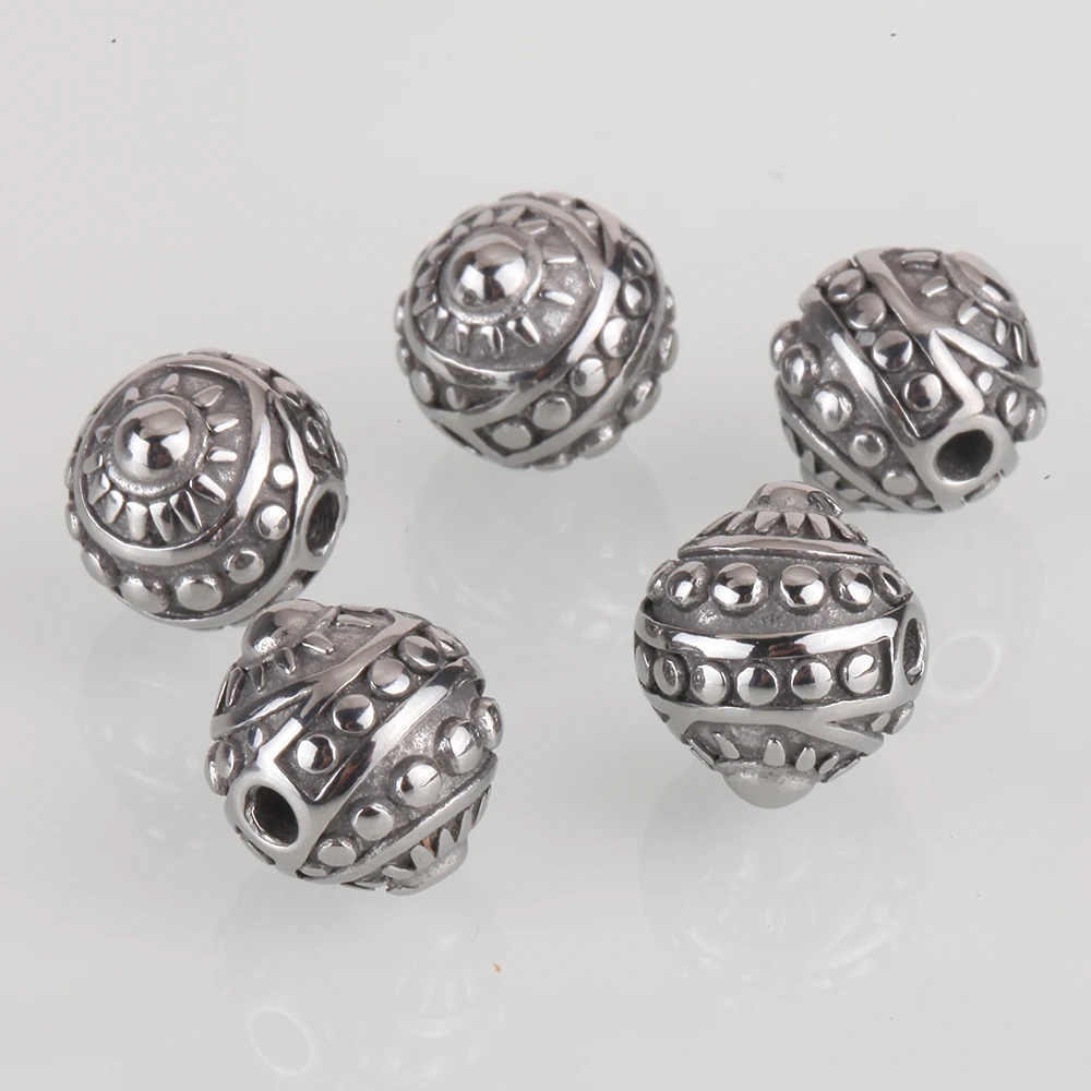 Бусины для изготовления ювелирных изделий бусины из нержавеющей стали рукоделия