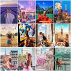 Набор для рисования по номерам на холсте девочка