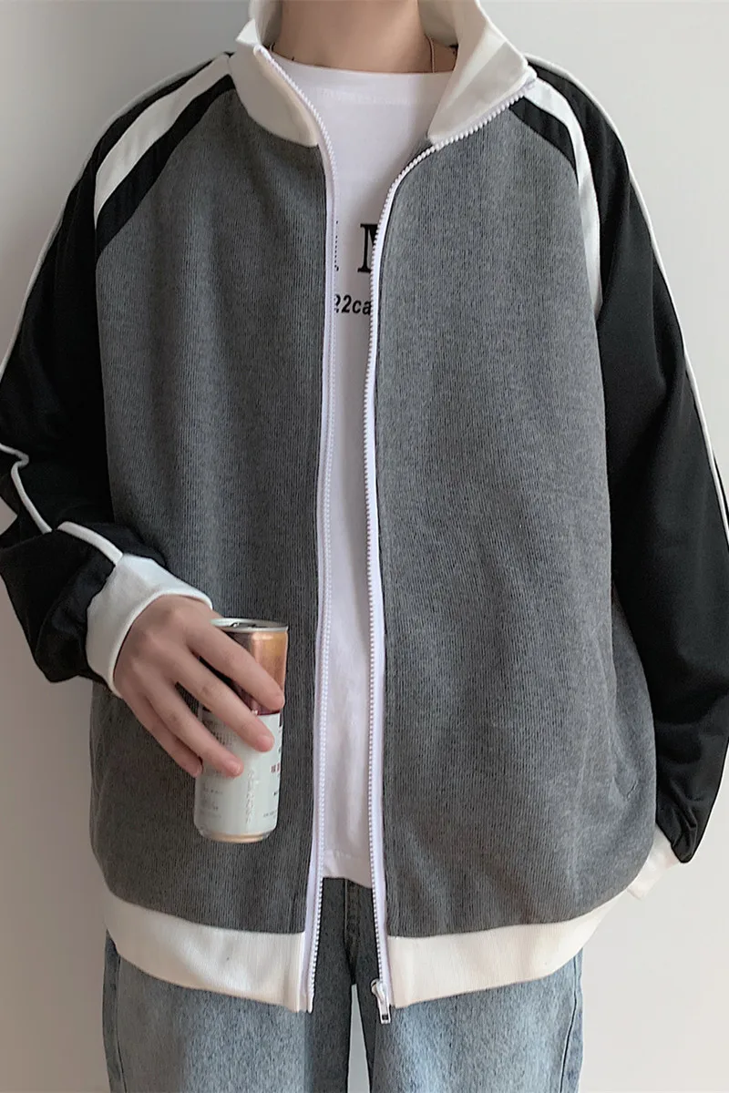 

2020 Spring And Autumn New Men's Korean Version Of The Stand Collar Trend Large Size Jacket Fashion Casual Sports Shirt M-5XL