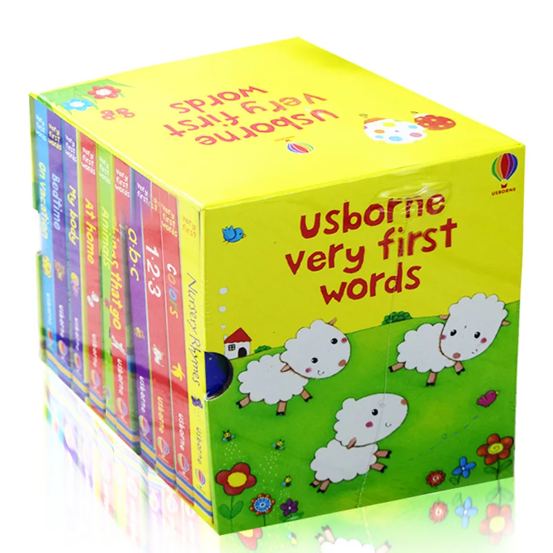 10 книг/набор USborne очень первые слова доска книга обучающие игрушки для детей