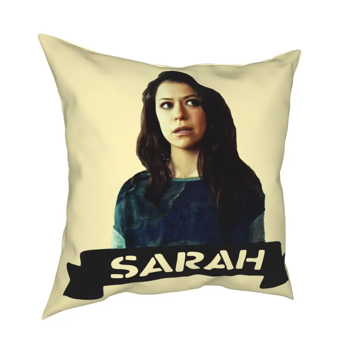 

Черная квадратная подушка Сара орфан клонированная Клубная орфан клонированная черная квадратная Подушка Чехол подушки для дивана пользо...