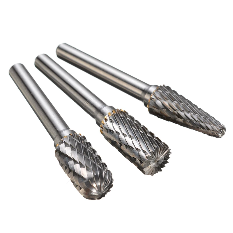 

1Pcs Rotary Cutter File Tungsten Carbide Burr 6mm Shank Rotary Burrs Cutting Grinder Bit 1/4" Metalworking Milling CNC Tool
