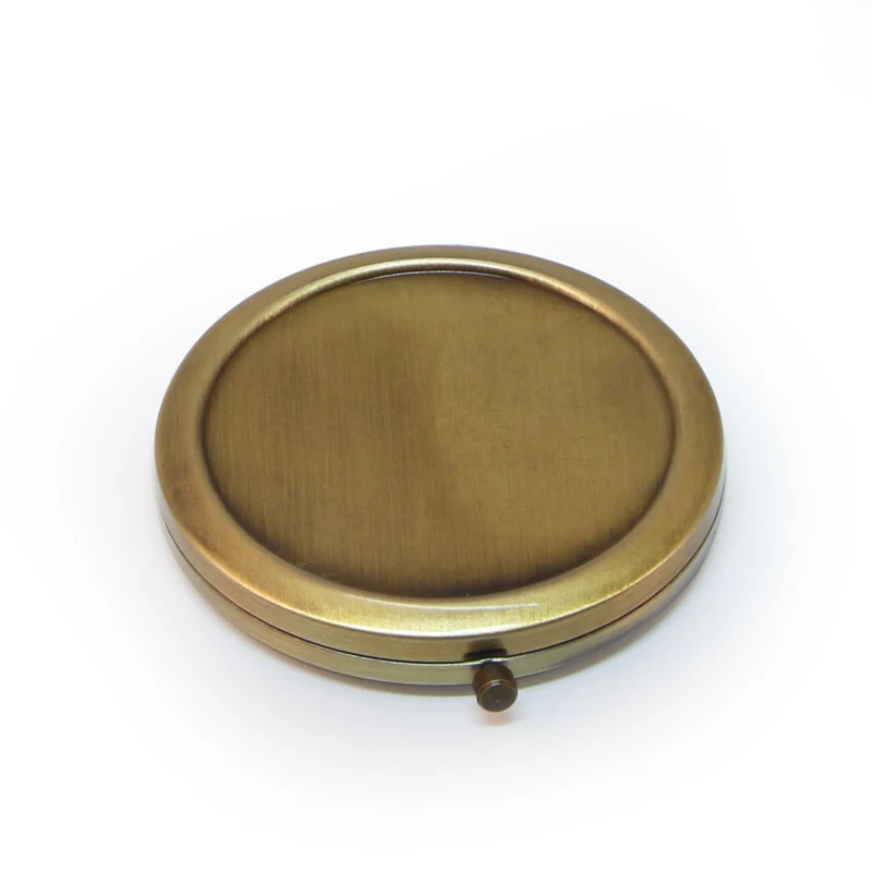 Бронзовое компактное карманное зеркало 5 шт./партия|Зеркала для макияжа| |