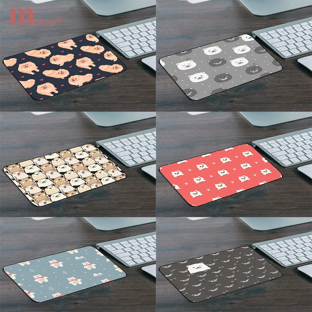

Mairuige Cute Animal Laptop MousePad Kawaii Design Pattern Convenient To Carry Small MousePad 22x18cm Dormitory Desk Mat Carpet