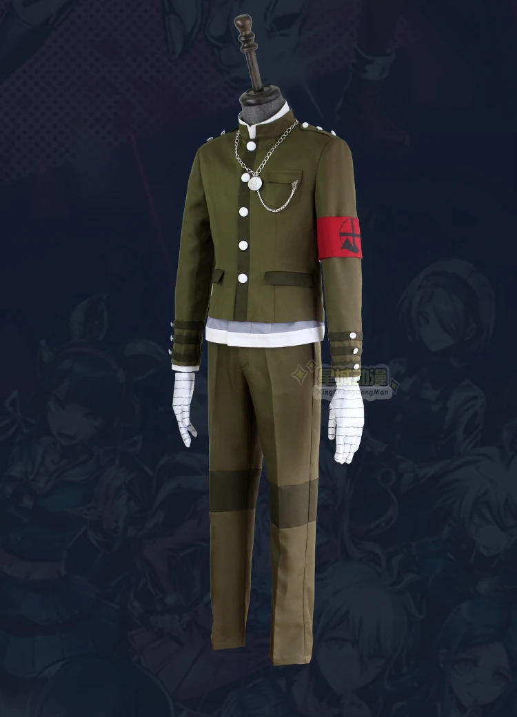 Аниме Dangan Ronpa Danganronpa V3 Korekiyo Shinguji Униформа костюм наряд рубашка+ пальто+ брюки+ перчатки+ парик шляпа костюм для косплея