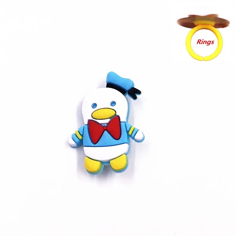 1 шт. милые животные Микки Минни Дональд значок ПВХ мягкие Мультяшные аксессуары