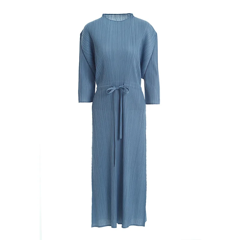 

Summer 2021 New Women's Dress Still Fold Dress Batwing Sleeve Fairy Japanese Plus Size Office Lady Dress for Party