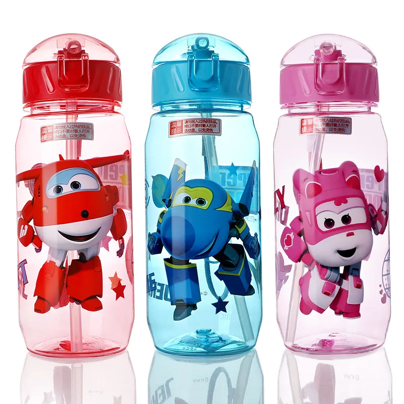 Детские игрушки Super Wings чашка для воды пластиковая из соломы чайник с защитой от