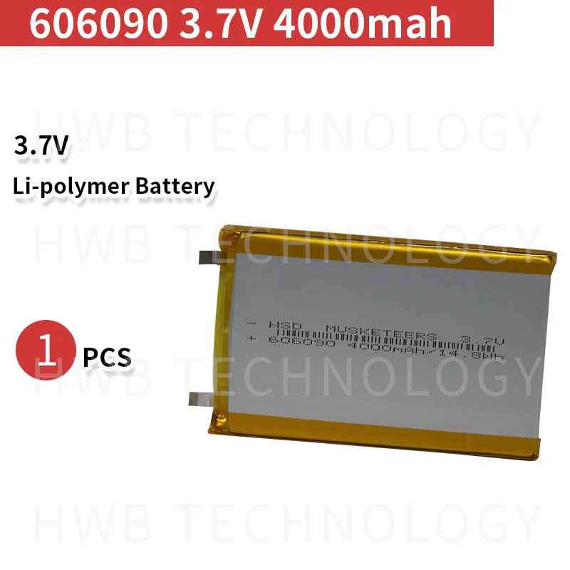 Литий полимерный аккумулятор lipo 3000 мА/ч 606090 3 7 в перезаряжаемая литий ионная