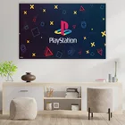 Современные Плакаты для домашнего декора с логотипом PlayStation, печать на холсте, плакат, модульное настенное искусство, Картина на холсте для гостиной