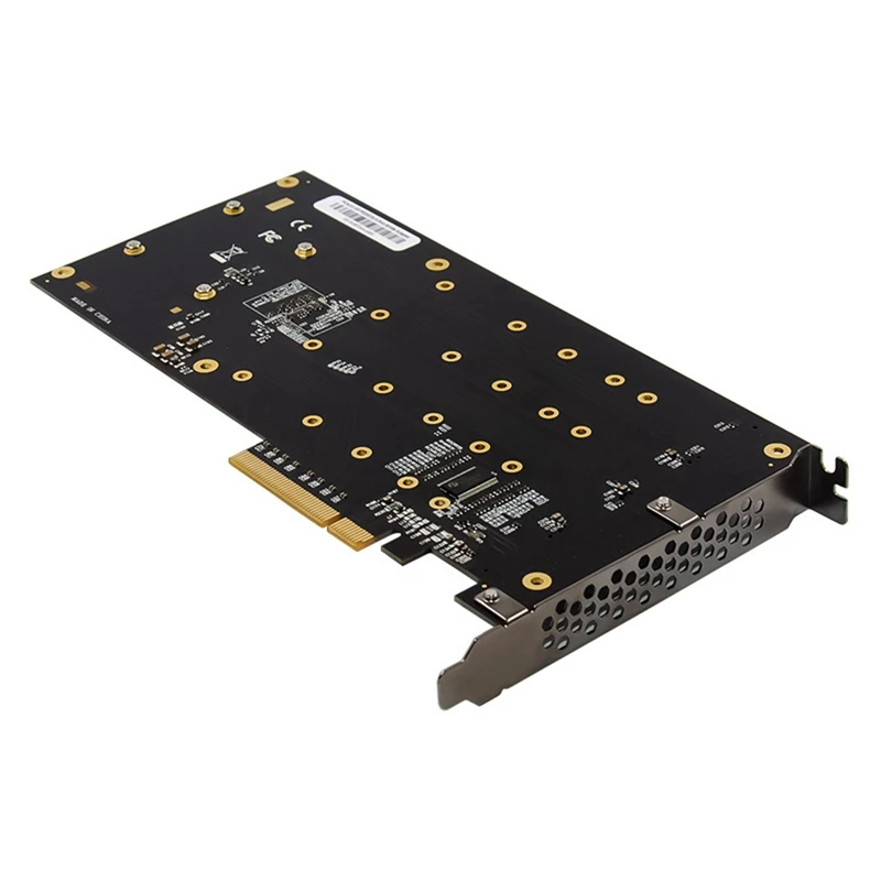 PCI-E 3.0 X8 PLX8724 to 4XM.2 NVMe SSD Adapter Riser Card for Miner BTC Mining Expansion | Компьютеры и офис