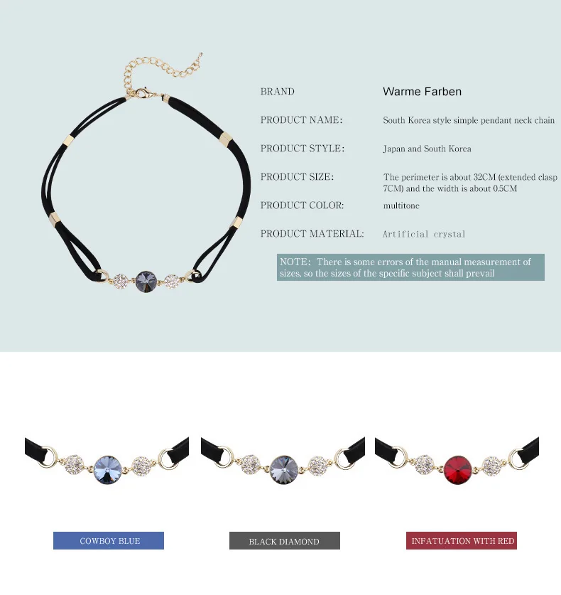 Украшенное кристаллом Сваровски женское ожерелье Богемия Стиль ожерелье-чокер с