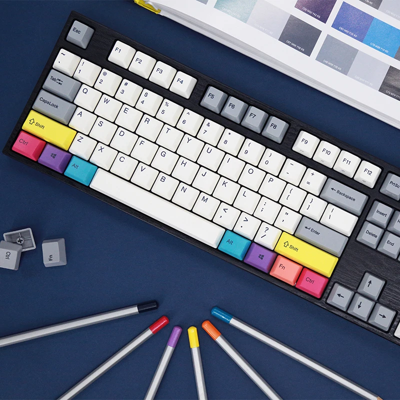 varmilo cmyk ma87 ma108 ma104 a mechanical keyboard wired static capacitance axis v2 white backlit computer gaming keyboard free global shipping
