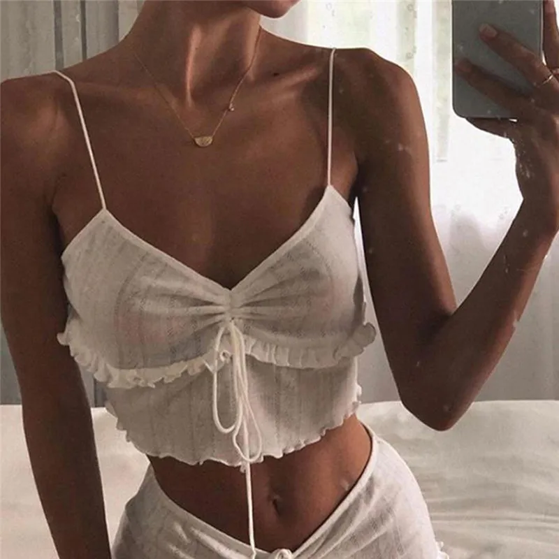 Новый сексуальный элегантный белый топ с v-образным вырезом женский на