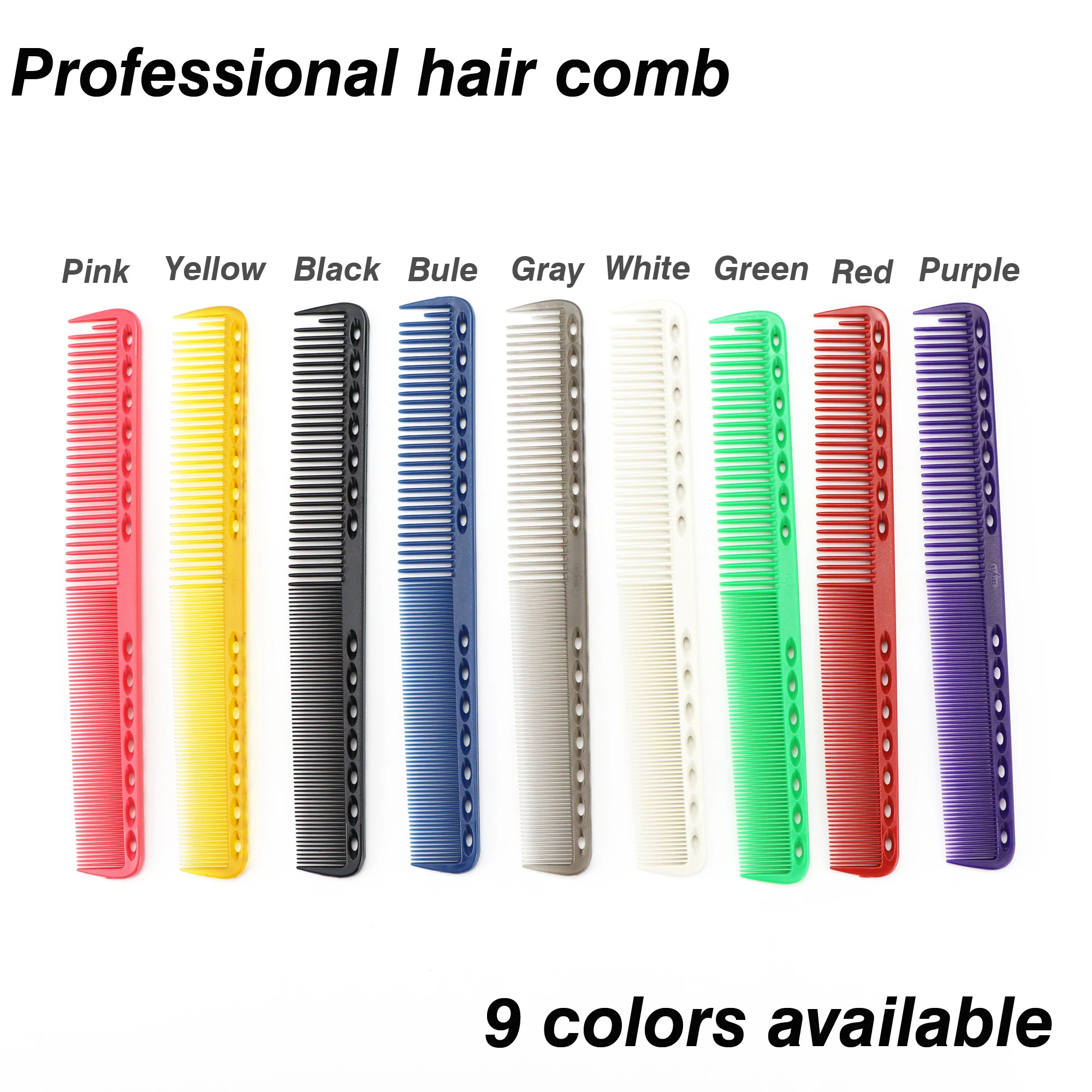 9 color professional hair comb, hairdresser, hair cutting brush, anti-static entanglement pro salon hair care styling tool