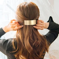 women girls gold metal circle square hair clips natural stone hairpins barrettes bridal wedding hair clip hair pins accessories