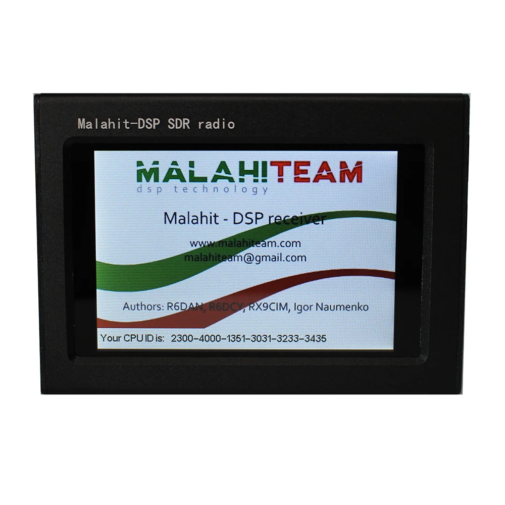 

Wirelwss 1.10C 50k-2GHZ SDR Receiver Malachite With 3.5 Inch Touching LCD Screen Spectrum Analyzer DSP Noise Reduction